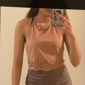 Light pink halter top